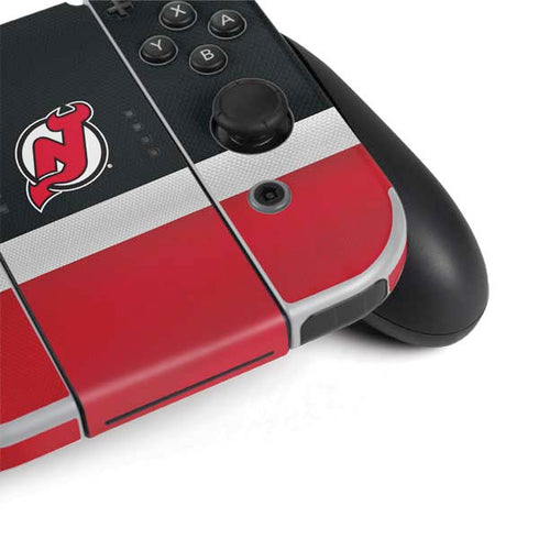 NHL New Jersey Devils Jersey Nintendo Switch OLED (2021) Skin