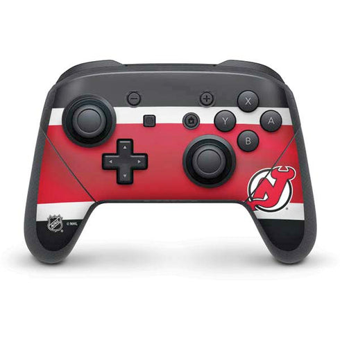NHL New Jersey Devils Jersey Nintendo Switch Pro Controller Skin
