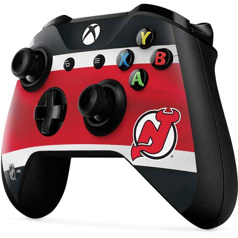 NHL New Jersey Devils Jersey Xbox One X Controller Skin