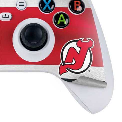 NHL New Jersey Devils Jersey Xbox Series S Controller Skin