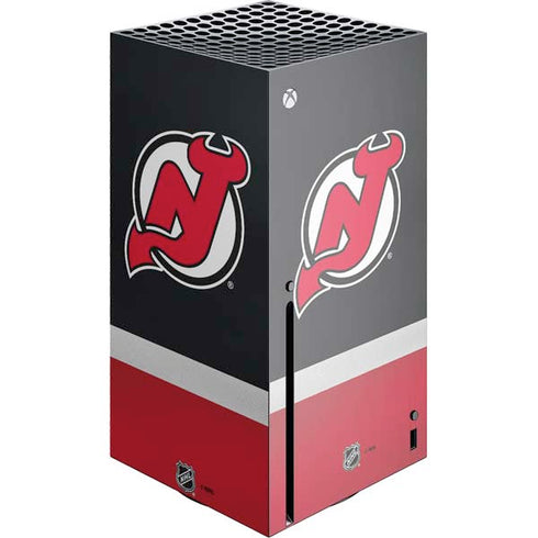 NHL New Jersey Devils Jersey Xbox Series X Console Skin