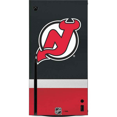 NHL New Jersey Devils Jersey Xbox Series X Console Skin