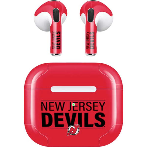 NHL New Jersey Devils Lineup Apple AirPods (3rd Gen 2021) Skin