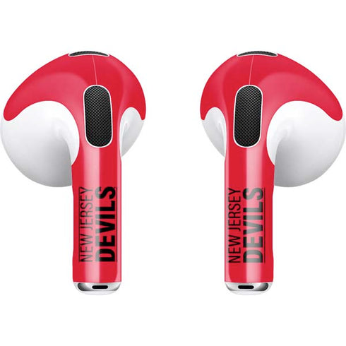 NHL New Jersey Devils Lineup Apple AirPods (3rd Gen 2021) Skin