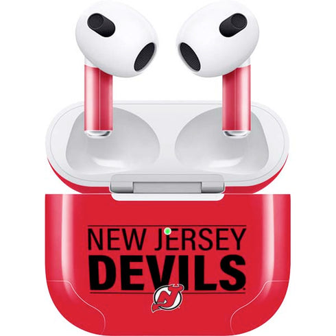 NHL New Jersey Devils Lineup Apple AirPods (3rd Gen 2021) Skin