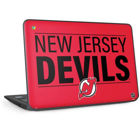NHL New Jersey Devils Lineup HP Chromebook Skin