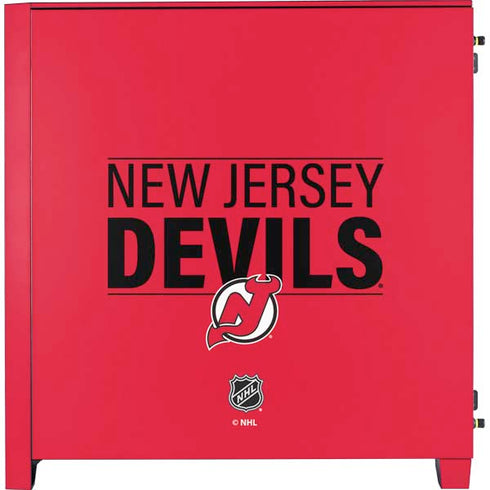 NHL New Jersey Devils Lineup Corsair 4000D Tempered Glass Mid-Tower ATX Case Skin