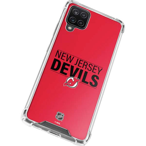 NHL New Jersey Devils Lineup Galaxy A12 Clear Case