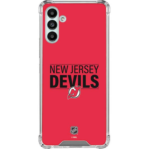 NHL New Jersey Devils Lineup Galaxy A13 5G Clear Case