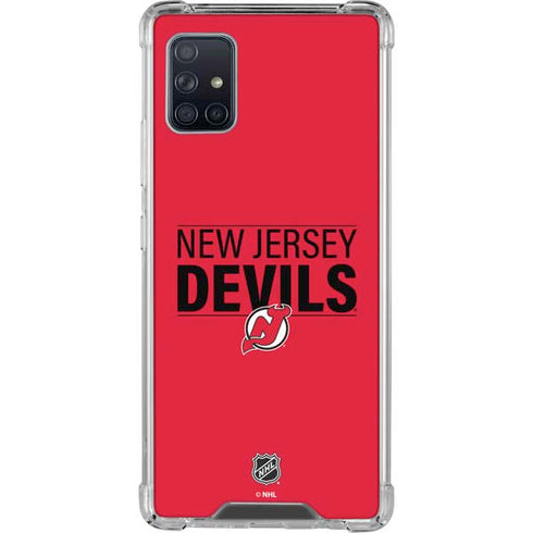 NHL New Jersey Devils Lineup Galaxy A51 5G Clear Case