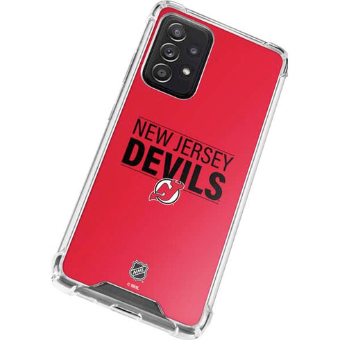 NHL New Jersey Devils Lineup Galaxy A52 5G Clear Case