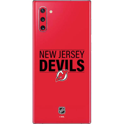 NHL New Jersey Devils Lineup Galaxy Note 10 Skin