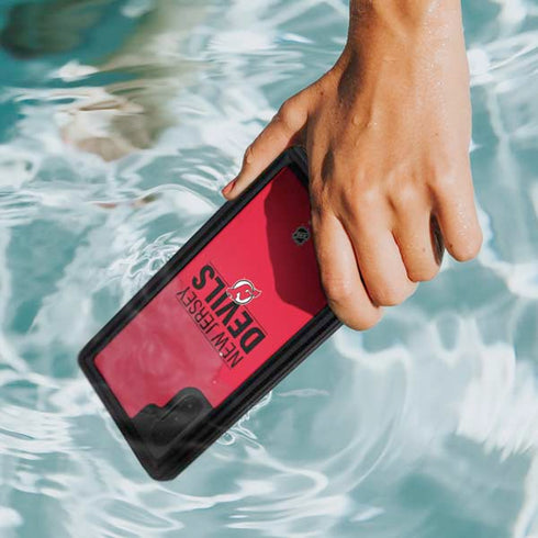 NHL New Jersey Devils Lineup Galaxy Note 10 Waterproof Case