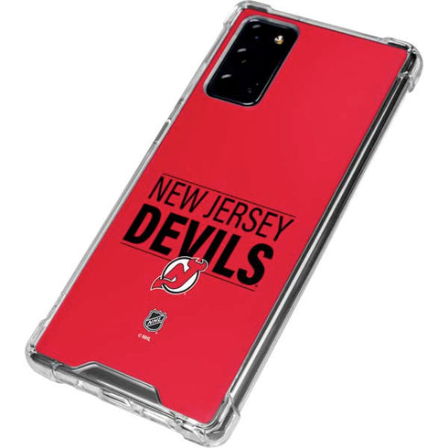 NHL New Jersey Devils Lineup Galaxy Note20 5G Clear Case