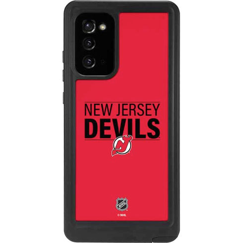 NHL New Jersey Devils Lineup Galaxy Note20 5G Waterproof Case