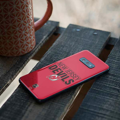 NHL New Jersey Devils Lineup Galaxy S10e Skin