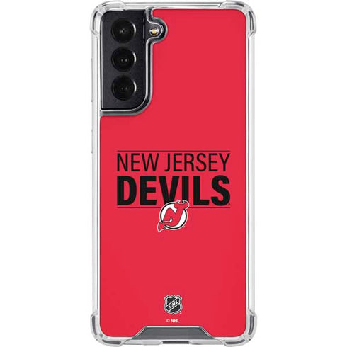 NHL New Jersey Devils Lineup Galaxy S22 Clear Case