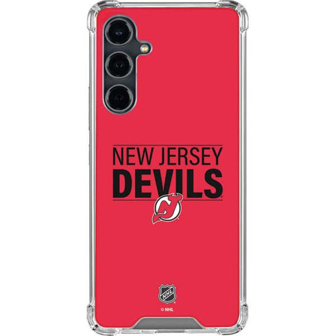 NHL New Jersey Devils Lineup Galaxy S23 FE Clear Case