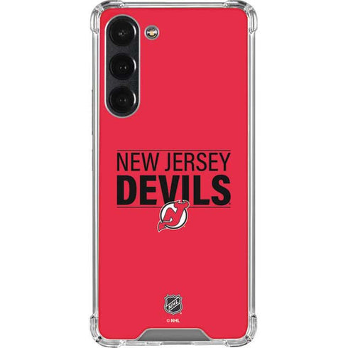 NHL New Jersey Devils Lineup Galaxy S23 Plus Clear Case