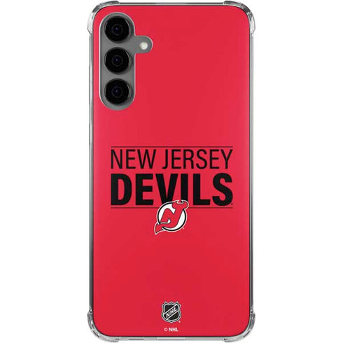 NHL New Jersey Devils Lineup Galaxy S24 Plus Clear Case