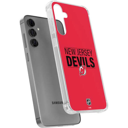 NHL New Jersey Devils Lineup Galaxy S24 Plus Clear Case