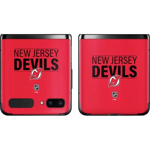 NHL New Jersey Devils Lineup Galaxy Z Flip Skin