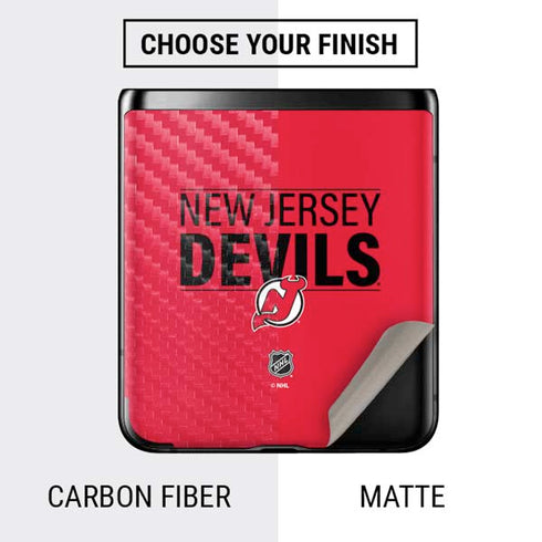 NHL New Jersey Devils Lineup Galaxy Z Flip Skin