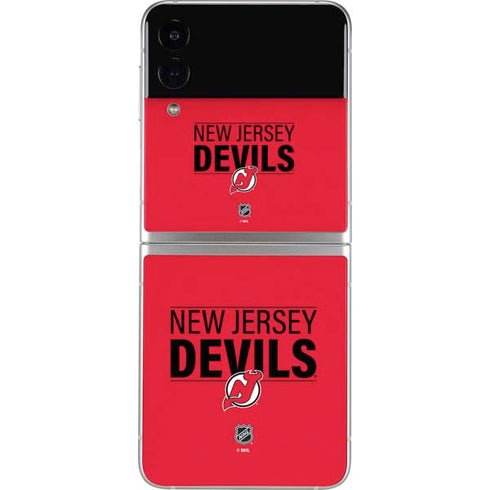 NHL New Jersey Devils Lineup Galaxy Z Flip3 5G Skin