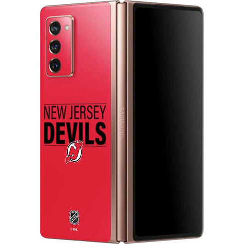 NHL New Jersey Devils Lineup Galaxy Z Fold2 5G Skin