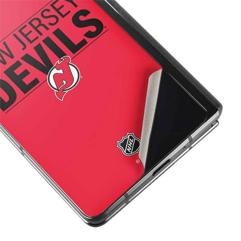 NHL New Jersey Devils Lineup Galaxy Z Fold2 5G Skin