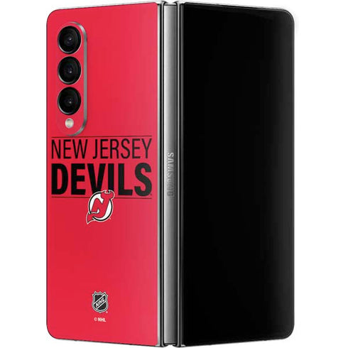 NHL New Jersey Devils Lineup Galaxy Z Fold4 5G Skin