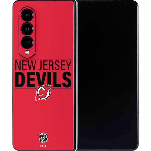 NHL New Jersey Devils Lineup Galaxy Z Fold4 5G Skin