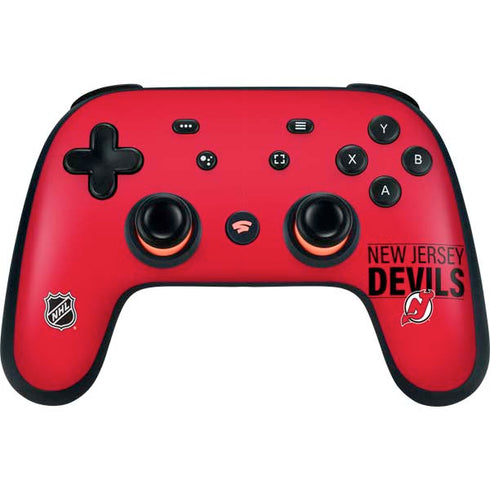 NHL New Jersey Devils Lineup Google Stadia Controller Skin