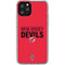 NHL New Jersey Devils Lineup iPhone 11 Pro Clear Case