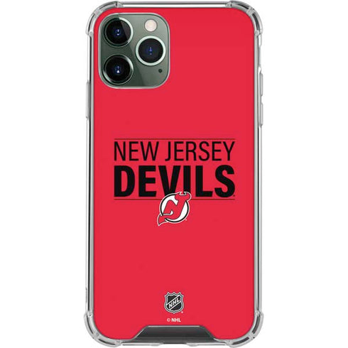 NHL New Jersey Devils Lineup iPhone 11 Pro Max Clear Case