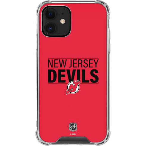 NHL New Jersey Devils Lineup iPhone 12 Clear Case