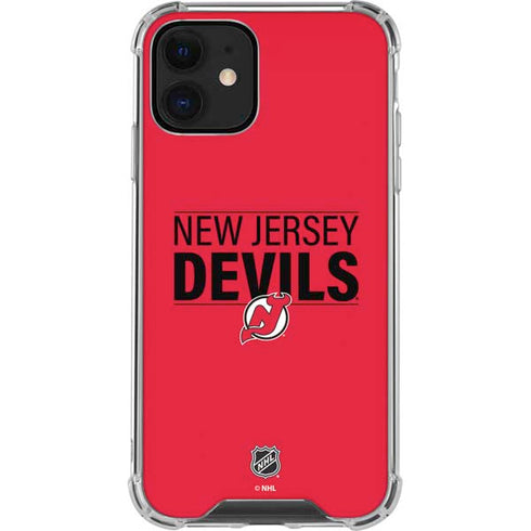 NHL New Jersey Devils Lineup iPhone 12 Mini Clear Case