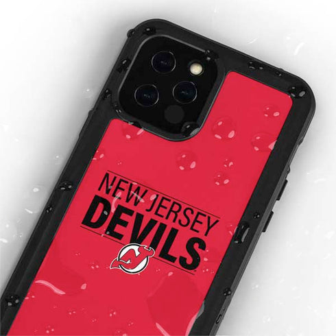NHL New Jersey Devils Lineup iPhone 12 Pro Waterproof Case