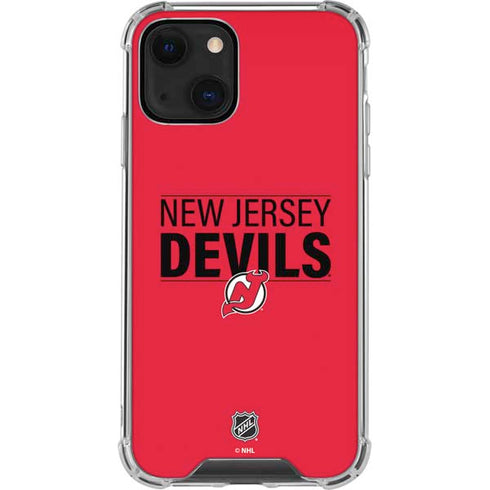 NHL New Jersey Devils Lineup iPhone 13 Mini Clear Case