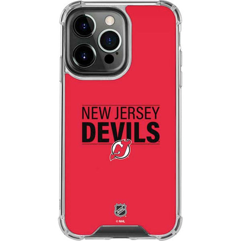 NHL New Jersey Devils Lineup iPhone 13 Pro Clear Case