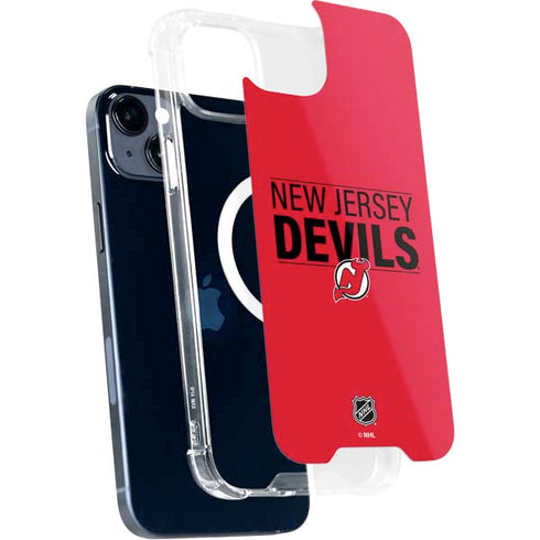 NHL New Jersey Devils Lineup iPhone 15 Plus MagSafe Case