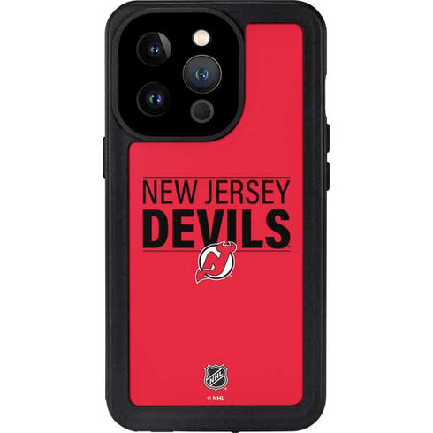 NHL New Jersey Devils Lineup iPhone 14 Pro Waterproof Case
