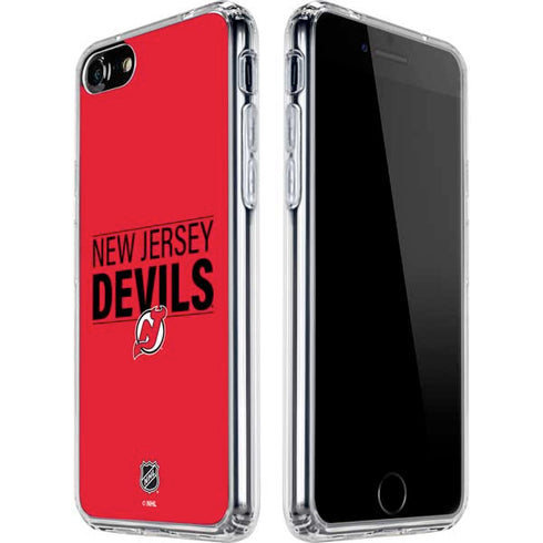 NHL New Jersey Devils Lineup iPhone SE (2nd & 3rd Gen) Clear Case