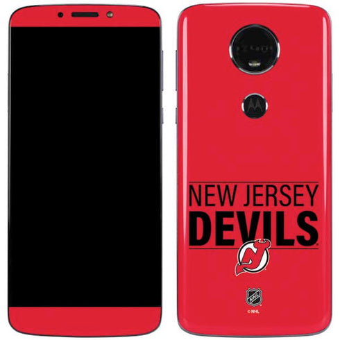 NHL New Jersey Devils Lineup Moto E5 Plus Skin