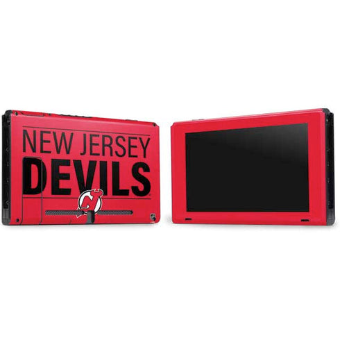 NHL New Jersey Devils Lineup Nintendo Switch Bundle Skin