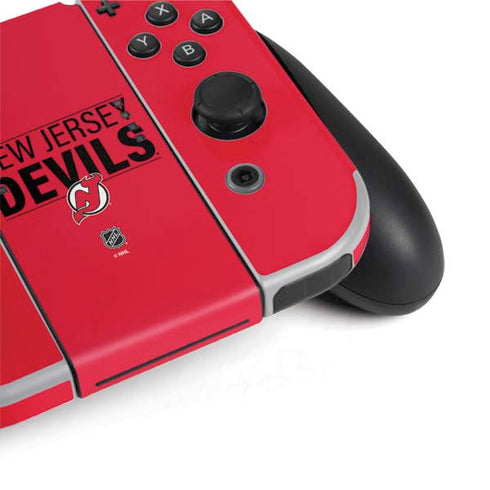 NHL New Jersey Devils Lineup Nintendo Switch OLED (2021) Skin