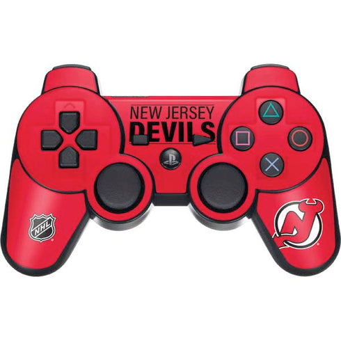 NHL New Jersey Devils Lineup PS3 Dual Shock wireless controller Skin