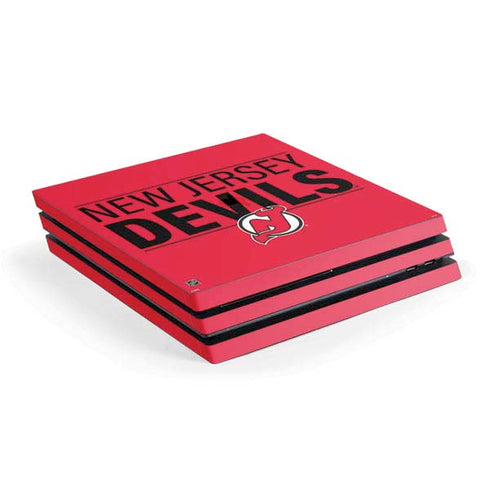 NHL New Jersey Devils Lineup PS4 Pro Console Skin