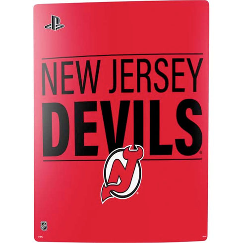 NHL New Jersey Devils Lineup PS5 Digital Edition Console Skin