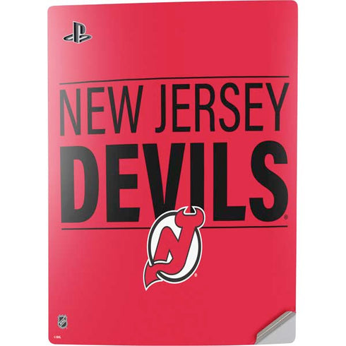 NHL New Jersey Devils Lineup PS5 Digital Edition Console Skin